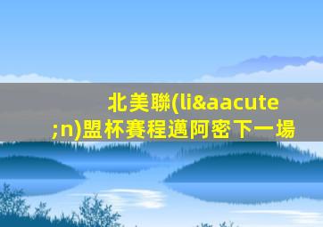 北美聯(lián)盟杯賽程邁阿密下一場